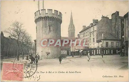 Cartes postales Caen La Tour le Roi et le Clocher de Saint Pierre