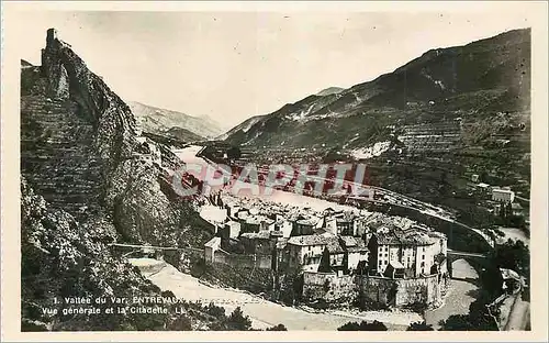 Cartes postales moderne Vallee du Var Entrevaux Vue generale et la Citadelle