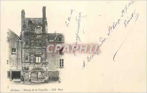 Cartes postales Orleans Maison de la Coquille (carte 1900)