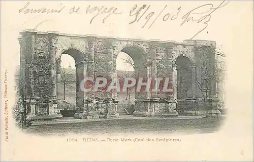 Cartes postales Reims Porte Mars (Cote des Sculptures) (carte 1900�