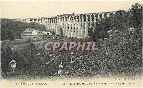 Ansichtskarte AK La Haute Marne Le Viaduc de Chaumont haut