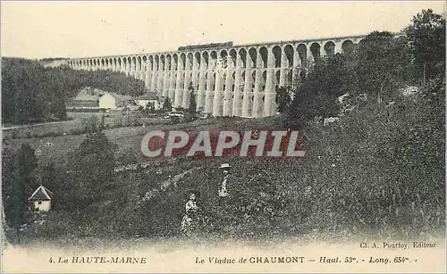 Cartes postales La Haute Marne Le Viaduc de Chaumont haut