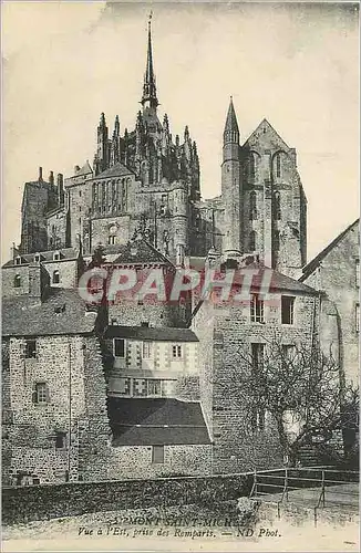 Cartes postales Mont Saint Michel Vue a l'Est prise des Remparts