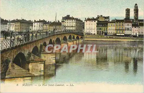 Cartes postales Macon Le Pont Saint Laurent