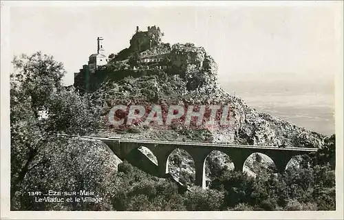Cartes postales moderne Eze sur Mer Le Viaduc et le Village