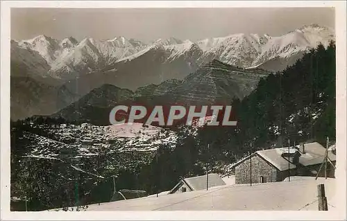 Cartes postales moderne Peira Cava (A M) Vue sur les Alpes