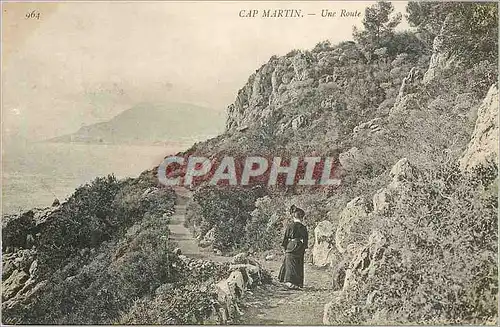 Cartes postales Cap Martin Une Route Femme