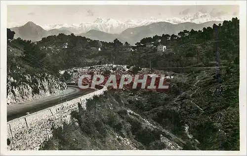 Cartes postales moderne Excursion de la Grande Corniche La Chaine des Alpes vue du Belvedere d'Eze