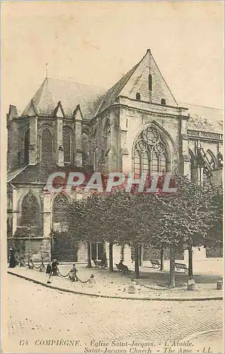 Ansichtskarte AK Compiegne Eglise Saint Jacques L'Abside