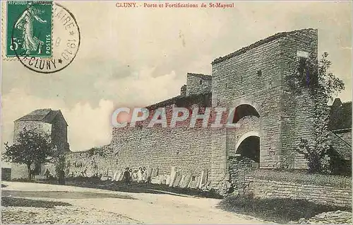 Cartes postales Cluny Porte et Fortiications de St Mayoul