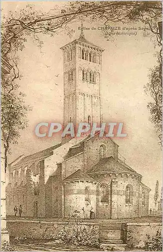Cartes postales Eglise de Chapaize d'apres Sagot