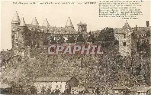 Cartes postales Chateau du Saillant (XVIe siecle) Cote S O pres St Flour