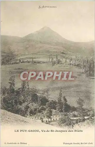 Cartes postales Le Puy Griou vu de St Jacques des Blats
