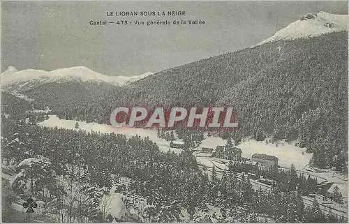 Ansichtskarte AK Le Lioran sous la Neige Cantal Vue generale de la Vallee