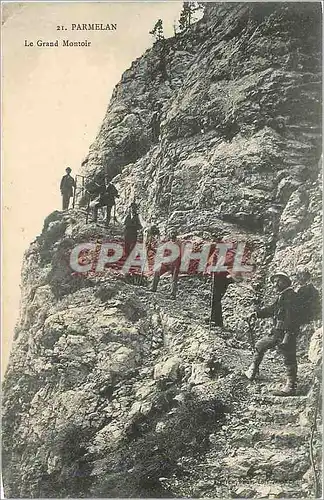 Ansichtskarte AK Parmelan Le Grand Montoir Alpinisme