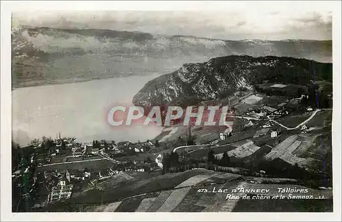 Moderne Karte Lac d'Annecy Talloires Roc de Chere et le Semnoz