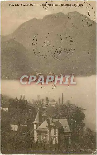 Cartes postales Lac d'Annecy Talloires et le Chateau de Duingt