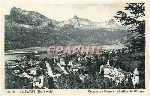 Cartes postales Le Fayet (Hte Savoie) Coteaux de Passy et Aiguilles de Warens