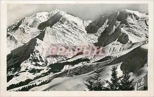 Cartes postales moderne Megeve (Hte Savoie) Le Mont Blanc Chalet Ideal