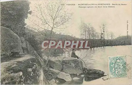 Ansichtskarte AK Vendee Saint Hilaire de Mortagne Bords de Sevre Passage agreste du Saut de la Chevre