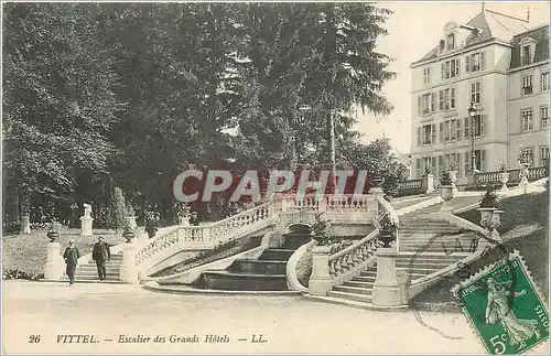 Cartes postales Vittel Escalier des Grands Hotels