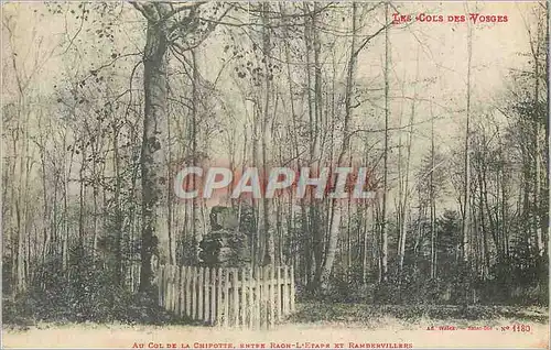 Cartes postales Les Cols des Vosges Au Col de la Chipotte entre Raon L'Etape et Rambervillers