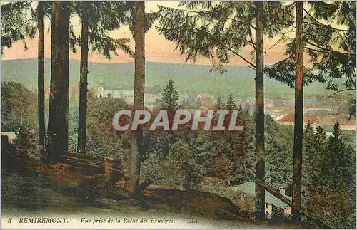Cartes postales Remiremont Vue prise de la Roche des Bruyeres