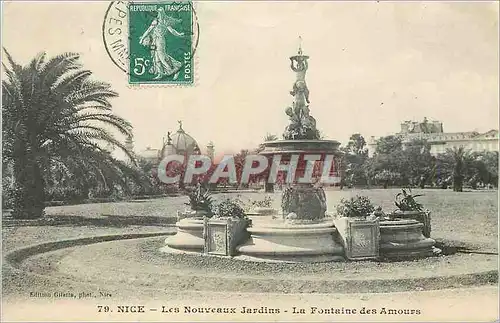 Cartes postales Nice Les Nouveaux Jardins La Fontaine des Amours