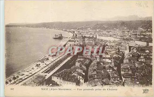 Cartes postales Nice (Alpes Maritimes) Vue generale prise du Chateau