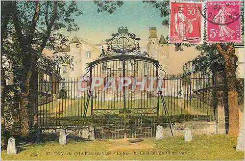Cartes postales Eny de Chatel Guyon Entree du Chateau de Chazeron