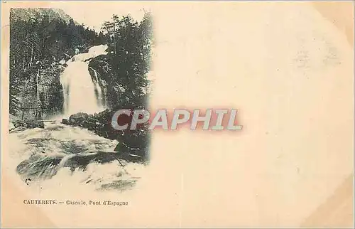 Ansichtskarte AK Cauterets Cascale Pont d'Espagne (carte 1900)