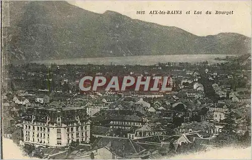 Cartes postales Aix les Bains et Lac du Bourget
