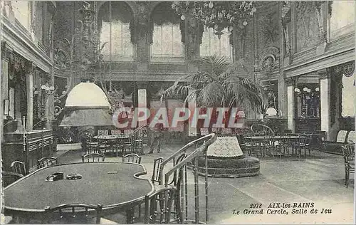 Cartes postales Aix les Bains Le Grand Cercle Salle de Jeu