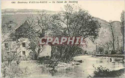 Ansichtskarte AK Aix les Bains Le Canal de Savieres