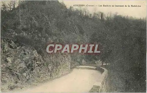 Cartes postales Aubusson (Creuse) Les Rochers au tournant de la Madeleine