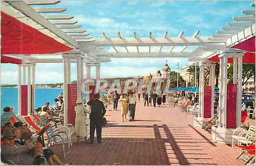 Moderne Karte Nice Flanerie le Long de la Promenade des Anglais