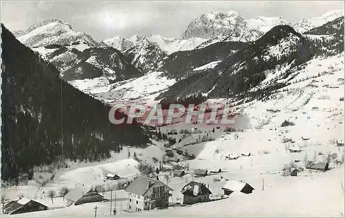 Cartes postales moderne Chatel (Haute Savoie) La Vallee et les Cornettes de Bise