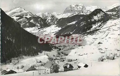 Moderne Karte Chatel (Haute Savoie) La Vallee et les Cornettes de Bise