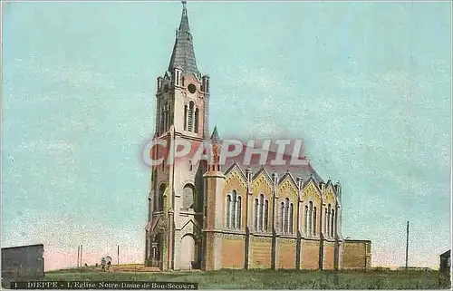 Cartes postales Dieppe L'Eglise Notre Dame de Bog Secours