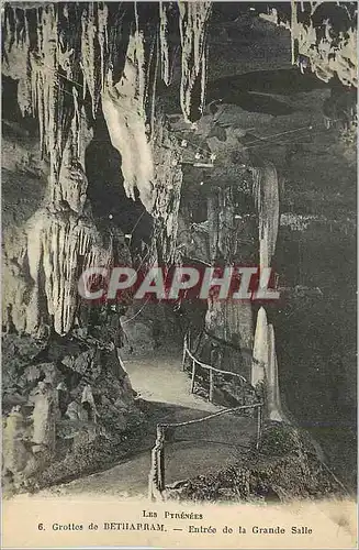 Cartes postales Les Pyrenees Grottes de Bethabram Entree de la Grande Salle