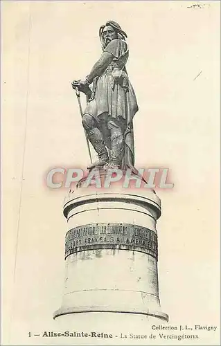 Ansichtskarte AK Alise Sainte Reine La Statue de Vercingetorix