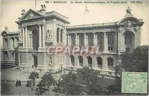 Cartes postales Monaco Le Musee Oceanographique la Facade nord