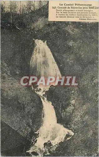 Cartes postales Le Cantal Pittoresque Cascade de Niereveze pres Thiezac