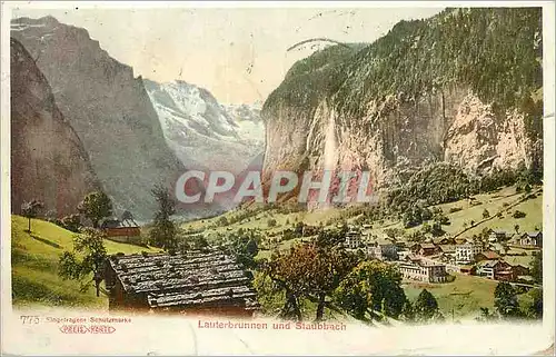 Cartes postales Lauterbrunnen und Staubbach