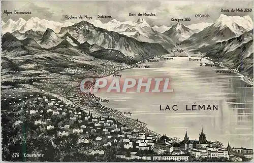 Cartes postales moderne Lac Leman