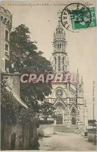 Cartes postales Chateauneuf sur Cher Le Chateau d'Eau L'Eglise