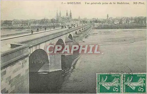 Cartes postales Moulins Vue Generale prise de la Madeleine