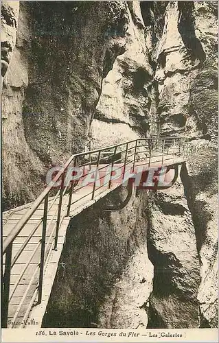 Ansichtskarte AK La Savoie Les Gorges du Fier Les Galeries