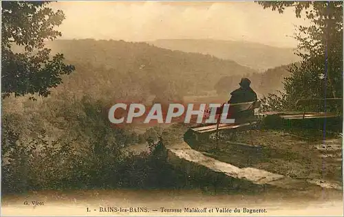 Cartes postales Bains les Bains Terrasse Malakoff et Vallee du Bagnerot