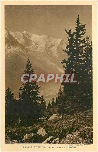 Cartes postales Chamonix et le Mont Blanc vus de Flegere